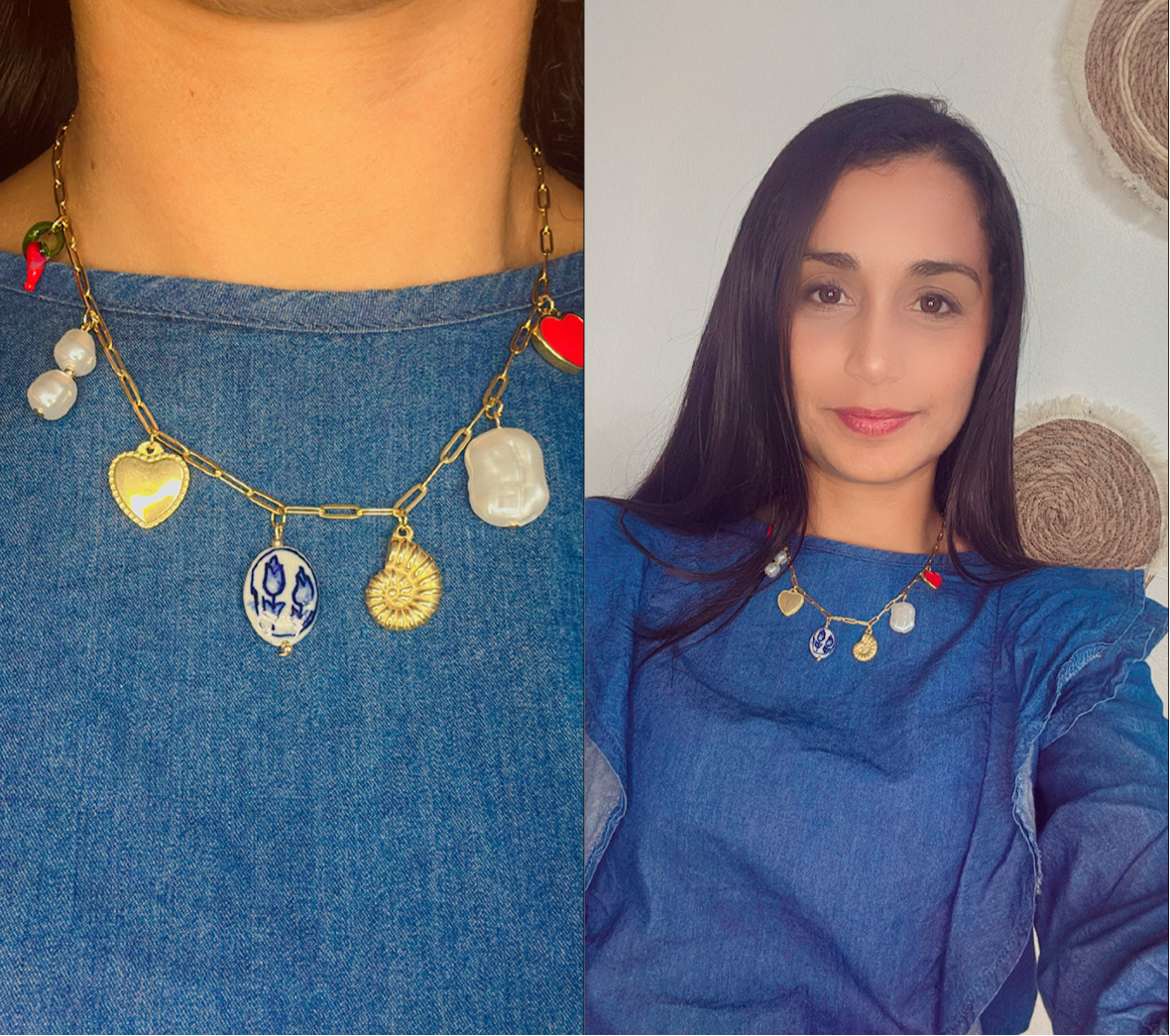 Rosalia Charm Necklace