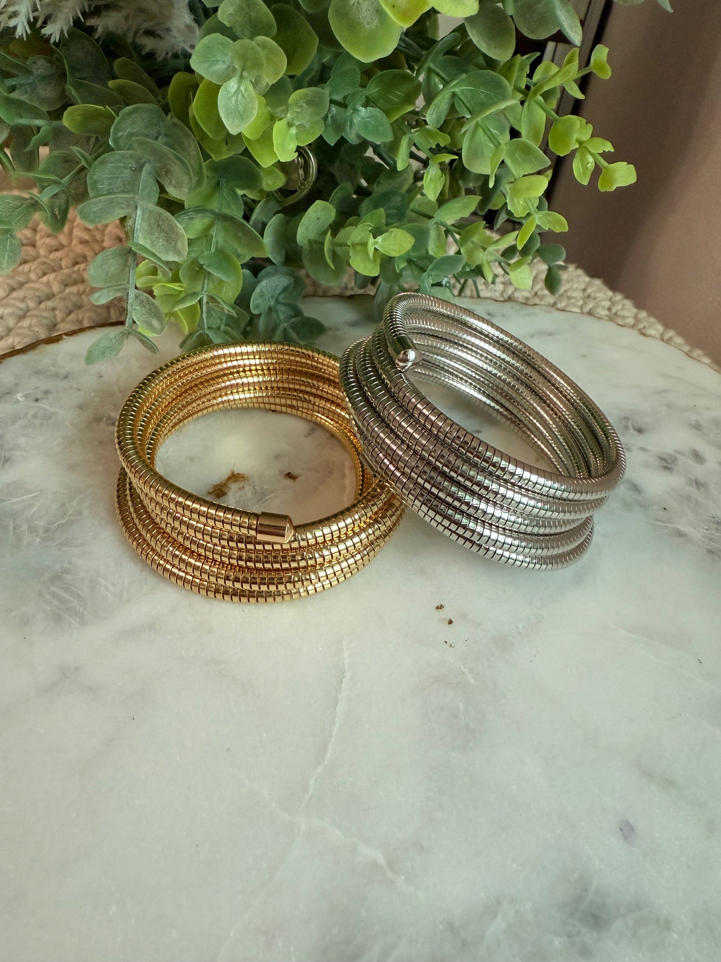 Swirl Steel Bracelet