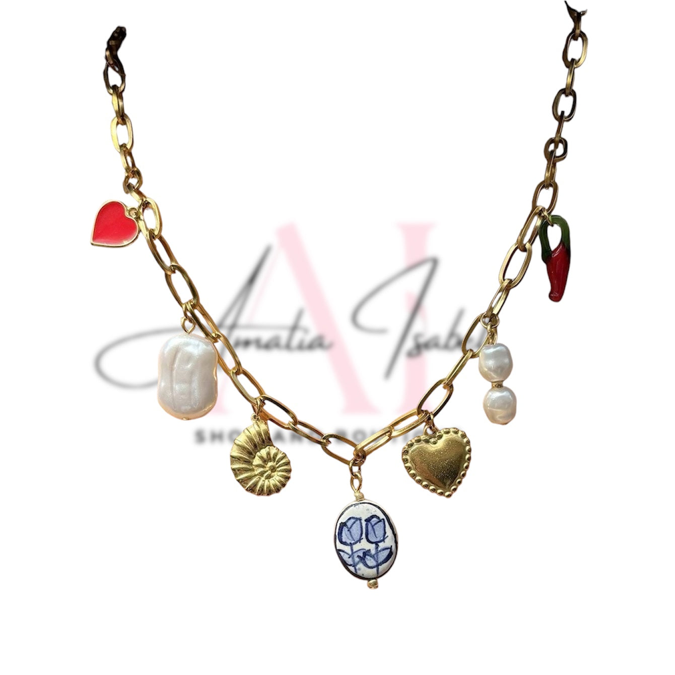 Rosalia Charm Necklace