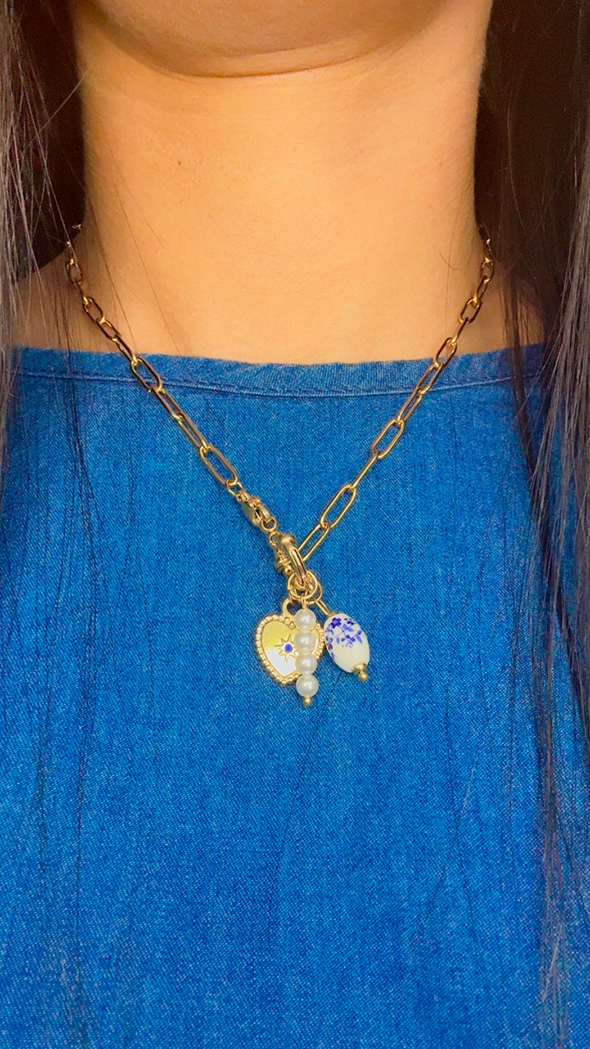 Flowers Charm Necklace