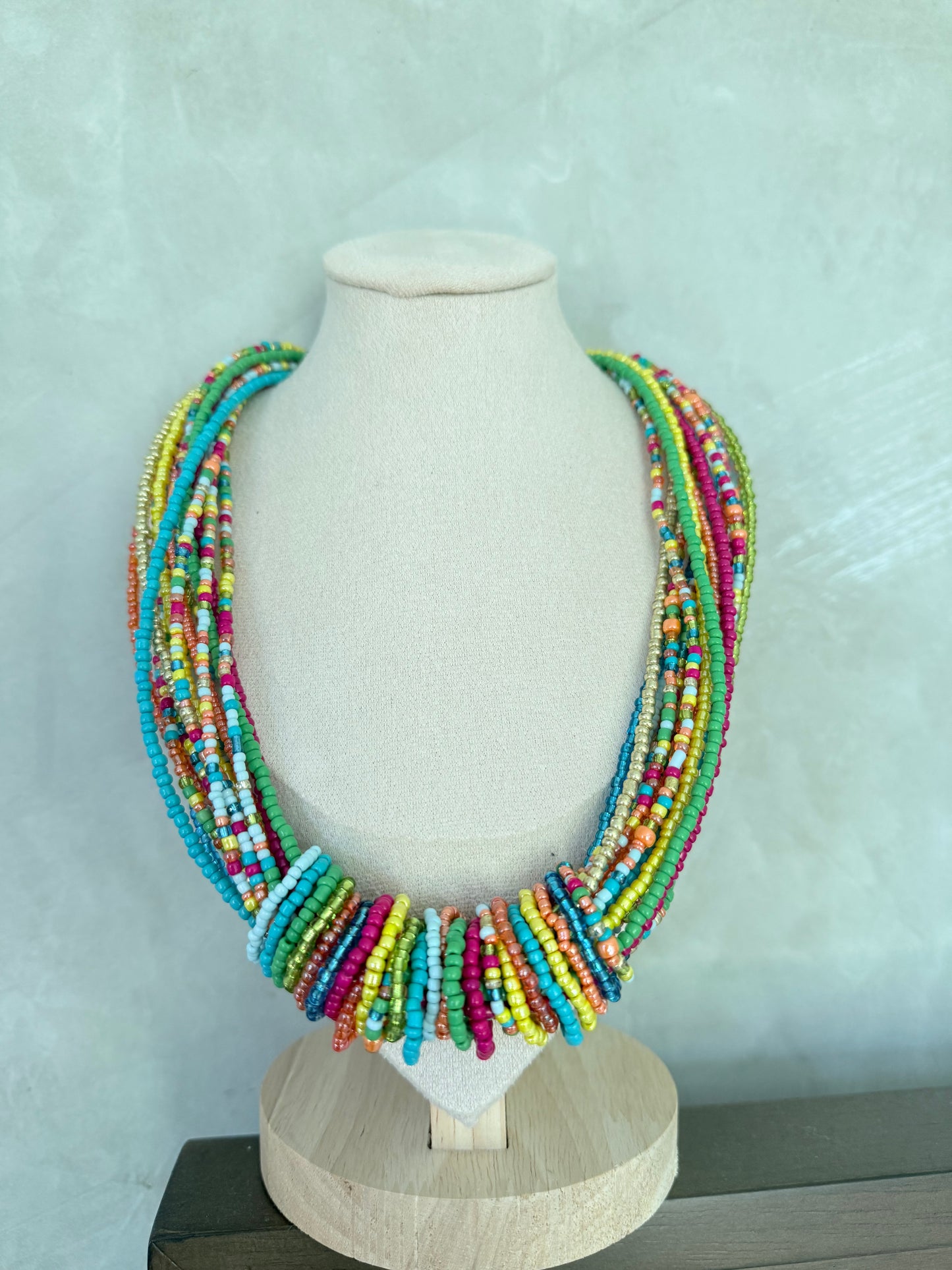 Italia Beaded Boho Necklace