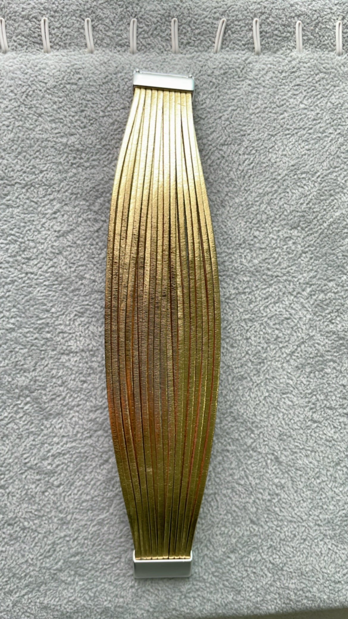 Gold Leather Bracelet