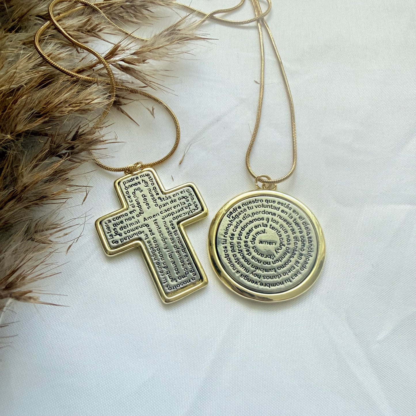 Cruz Padre Nuestro Necklace