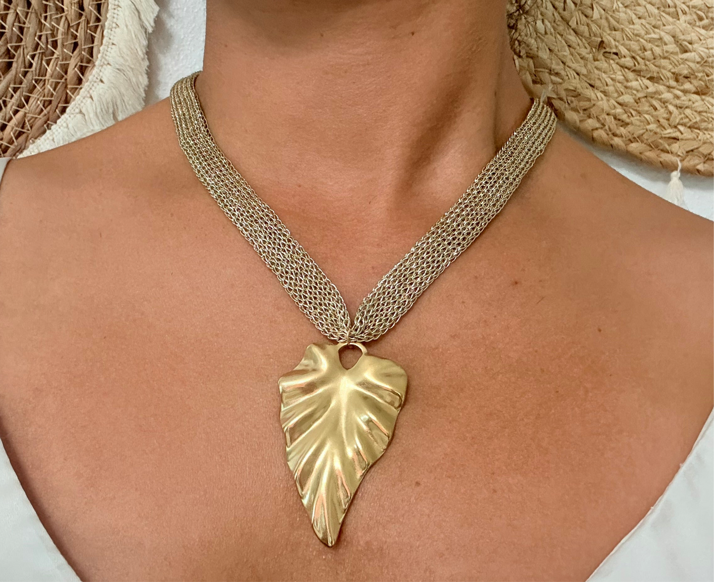 Gold Leaf Necklace