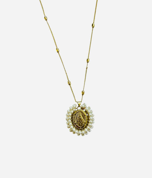 Virgencita Perla Necklace