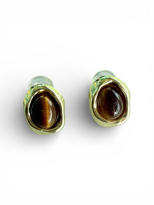 TigerEye Stud Earrings