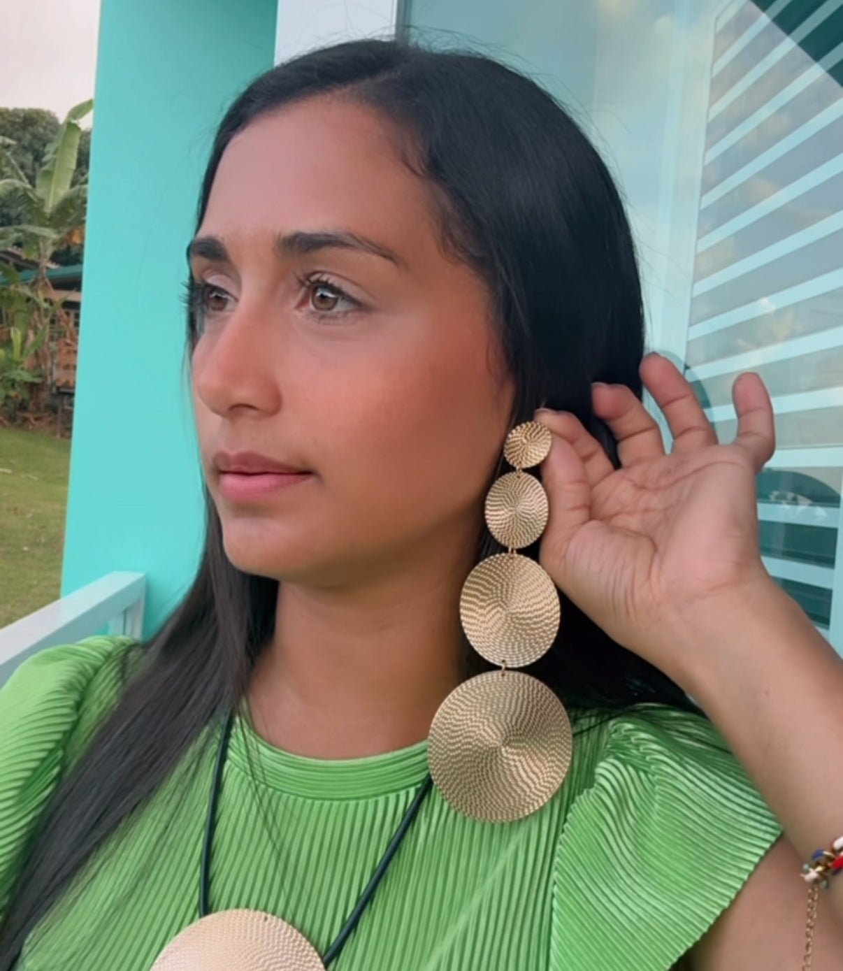 Circle Stud Earrings