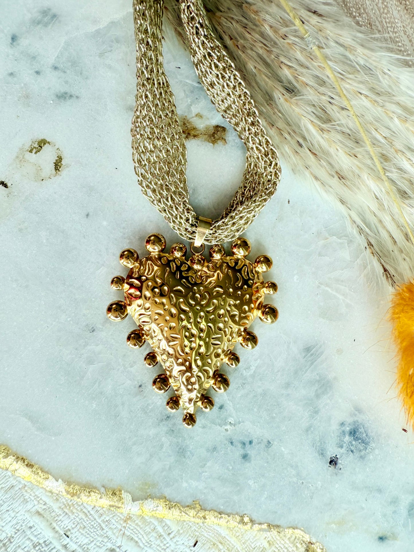 Dotted Heart Necklace