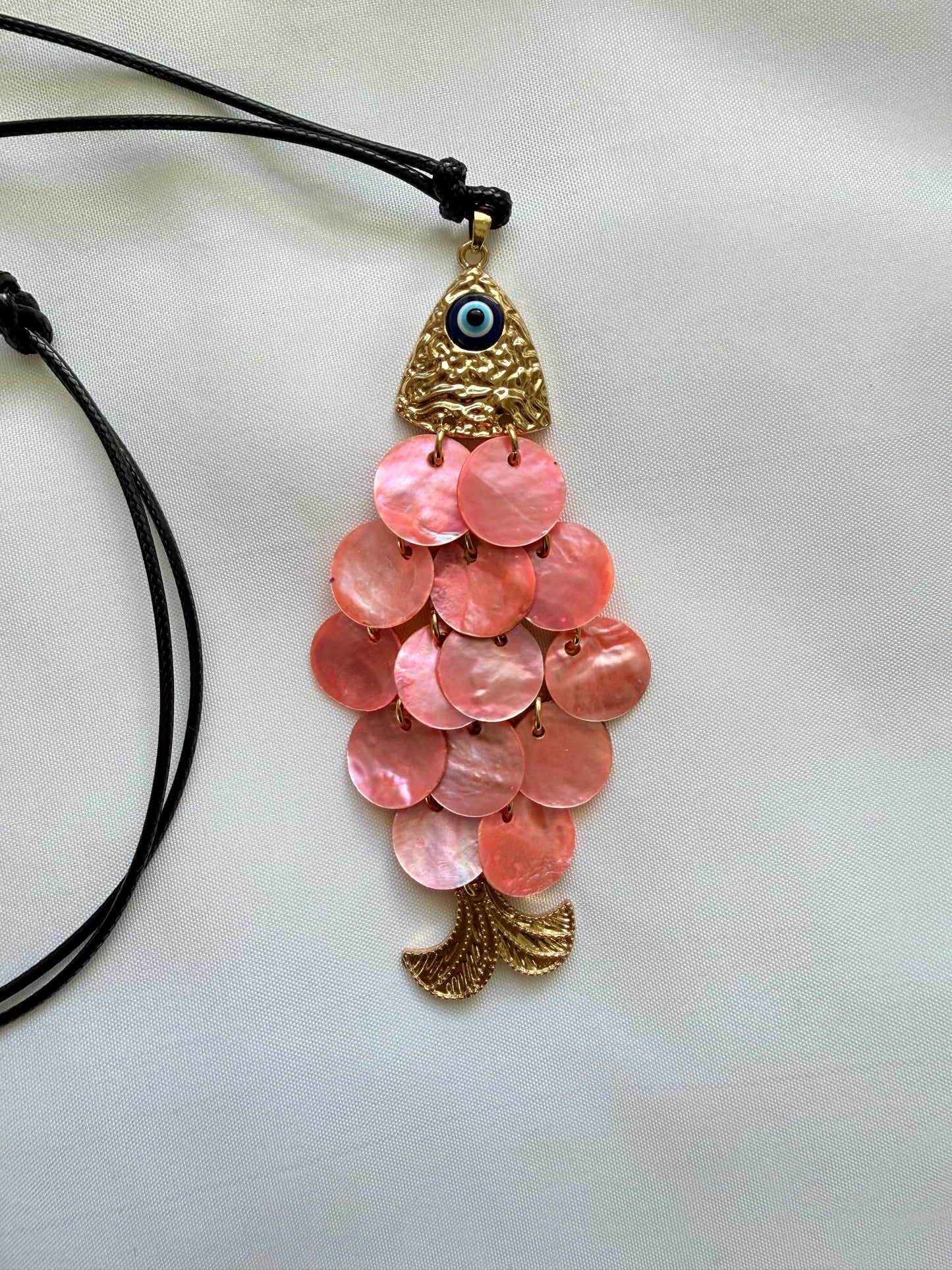 Fish Shell Long Necklace