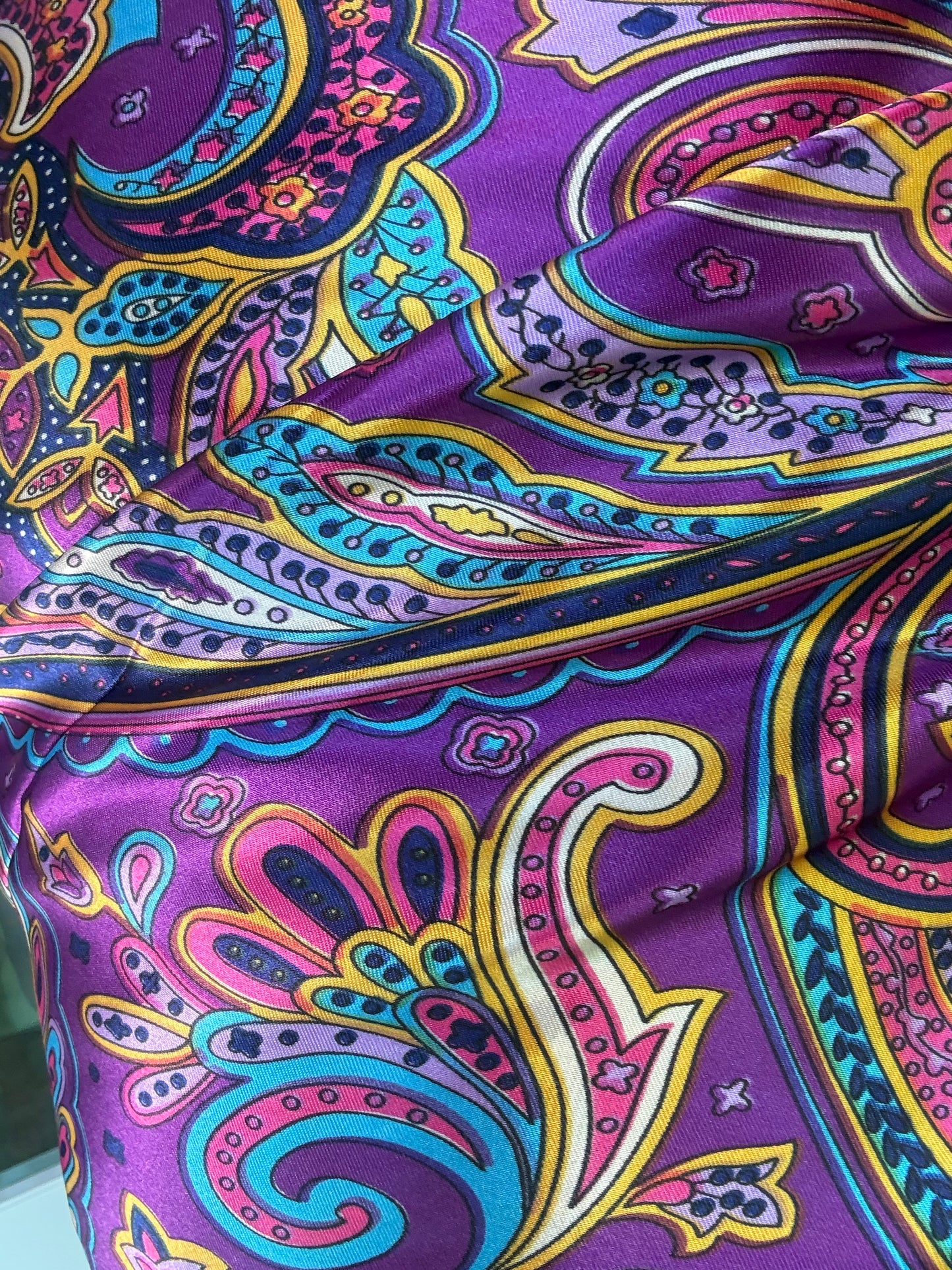 Radiand Purple Satin Scarf
