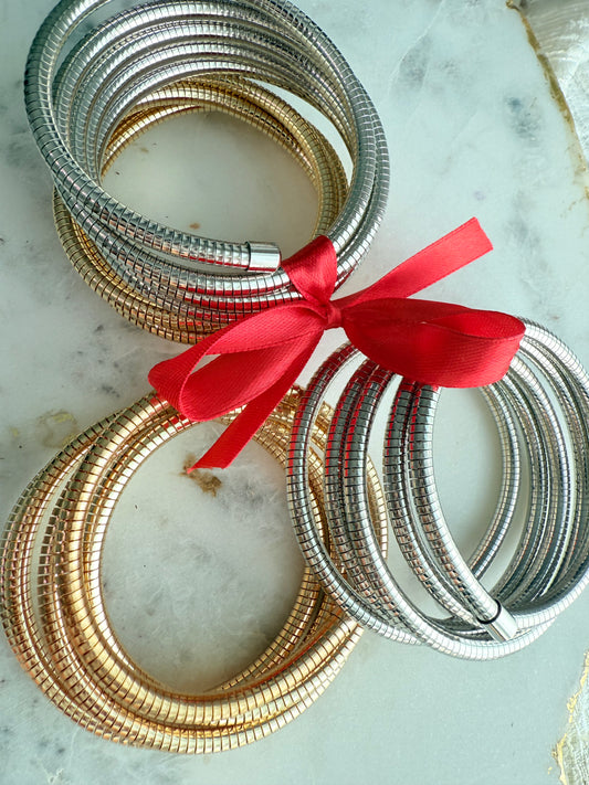 Combo 2- Swirl Steel Bracelet