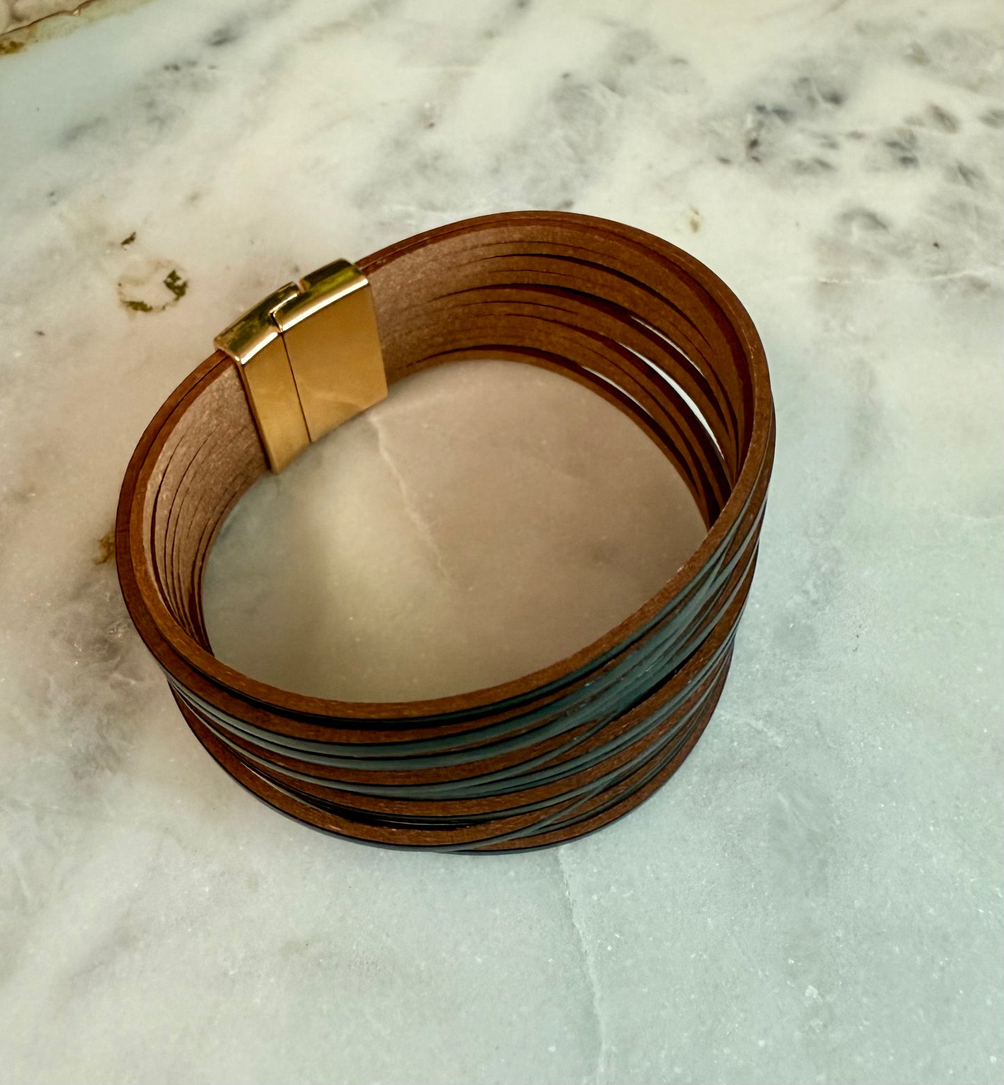 Black Leather Bracelet