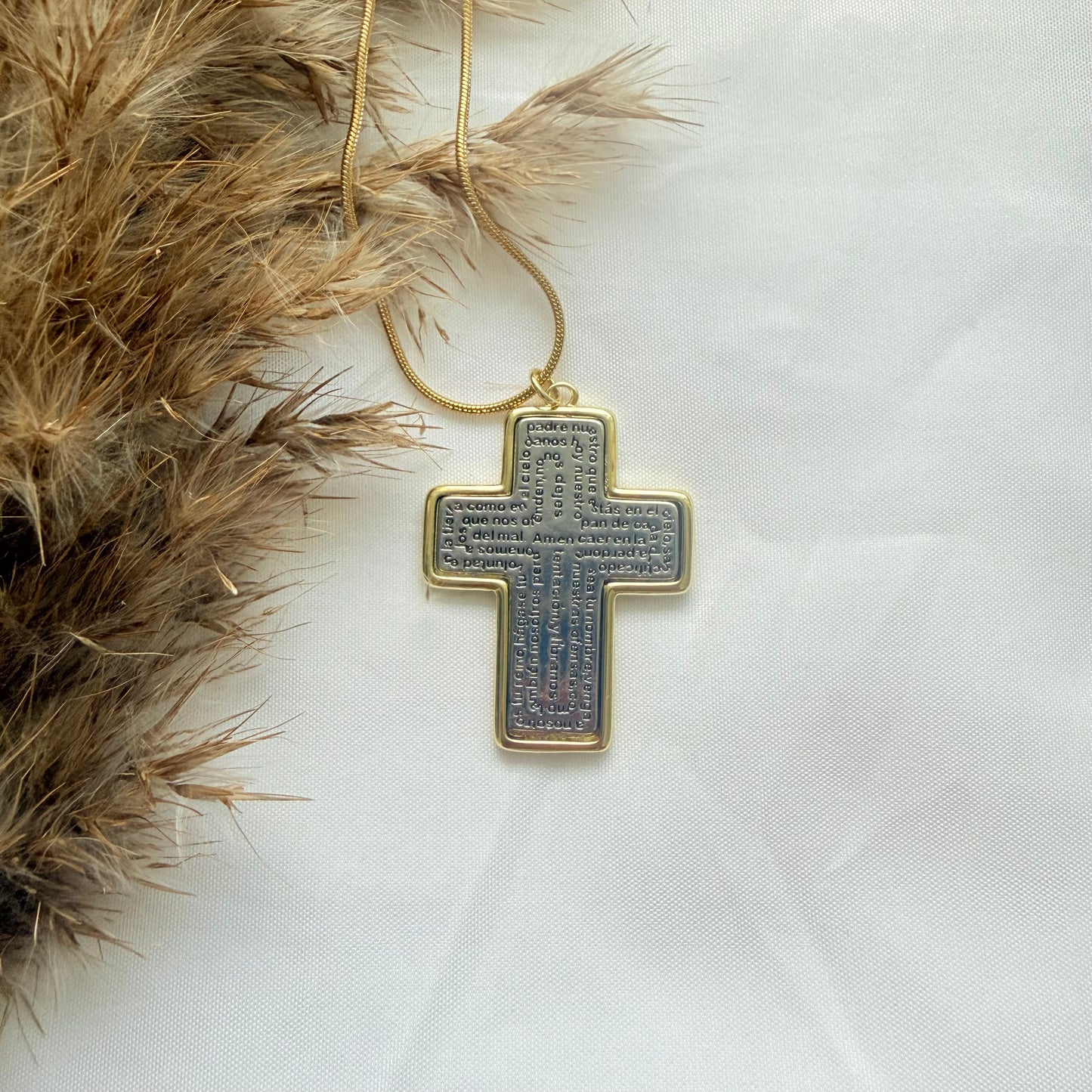 Cruz Padre Nuestro Necklace