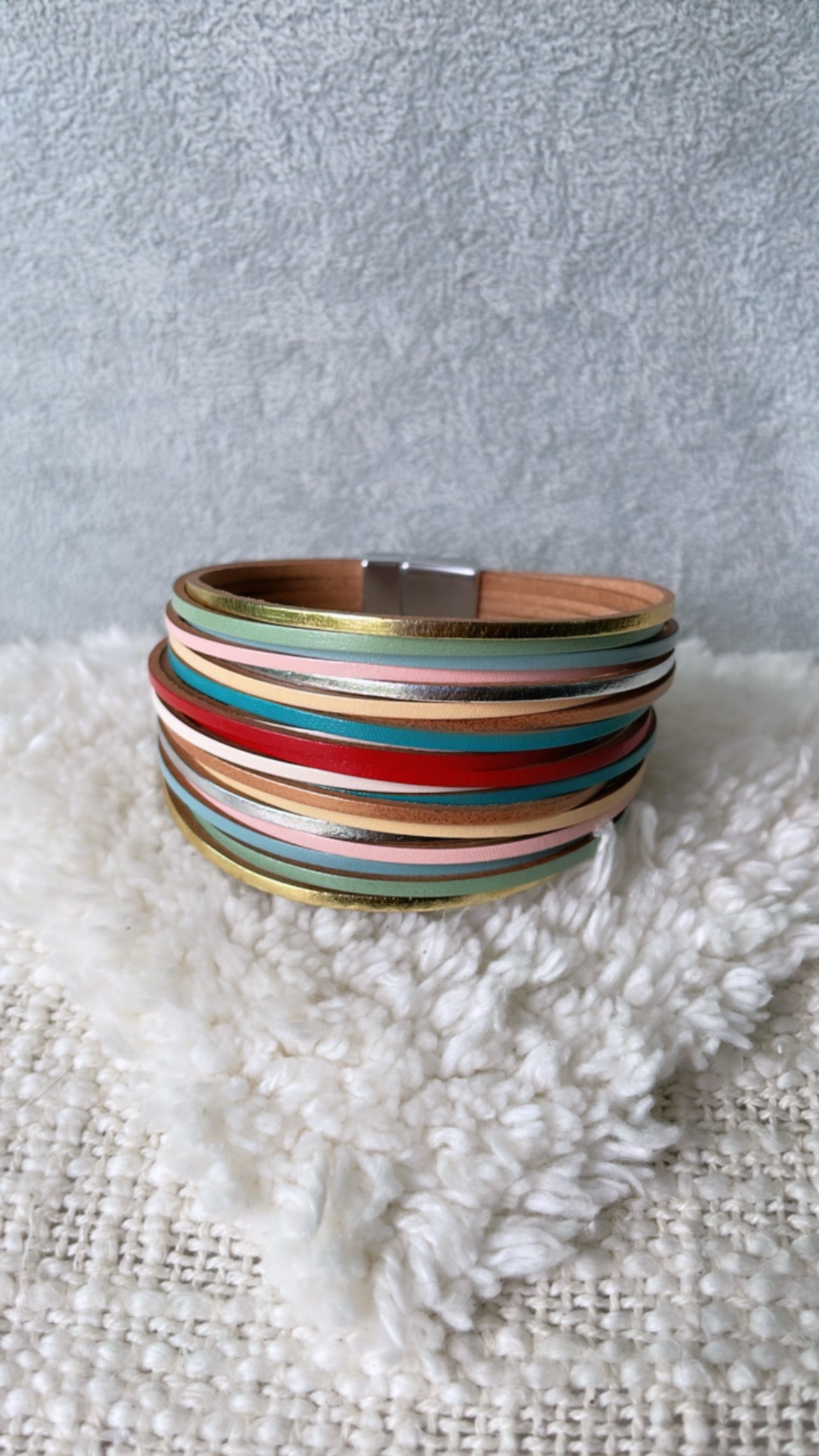 Simple Colors Leather Bracelet