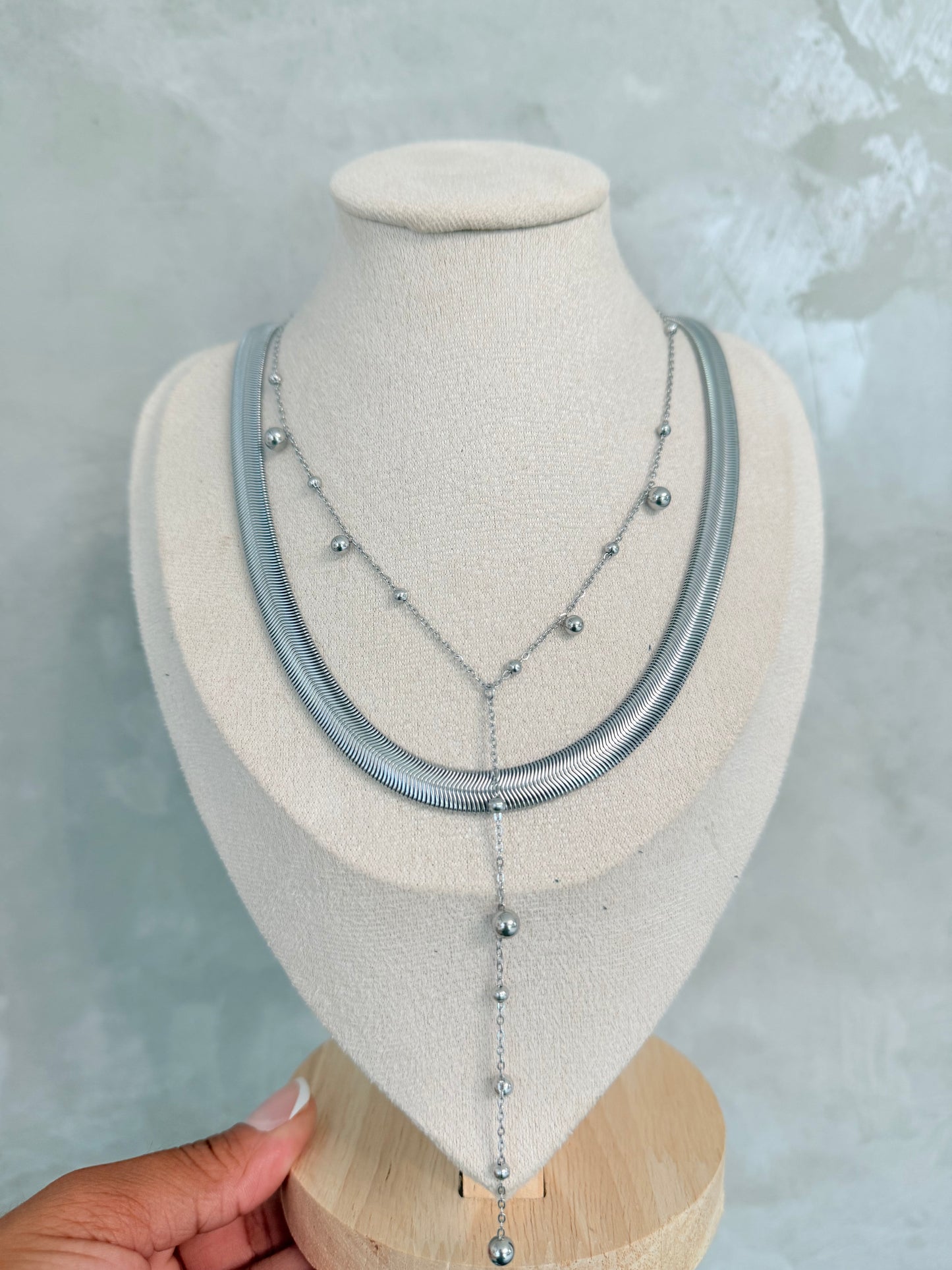 Snake Bold Necklace Gold and Silver