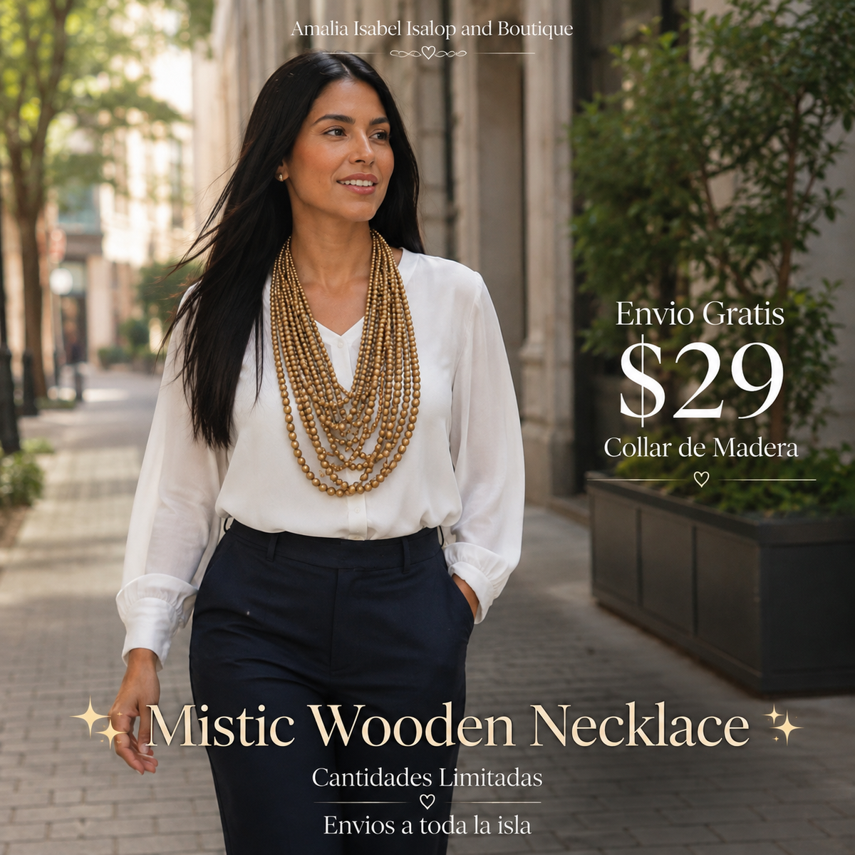 ✨ Mistic Wooden Necklace✨